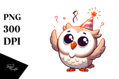 Silly Cartoon Owl, Trending Art Product Image 1