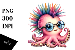 Cute Baby Octopus at the Beach Product Image 1