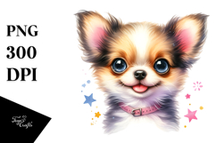 Watercolor Baby Chihuahua PNG Product Image 1