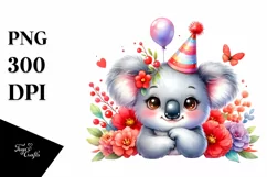 Colorful Baby Hummingbird Party Hat Clipart Product Image 1