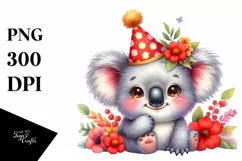 Colorful Baby Hummingbird Party Hat Clipart Product Image 3