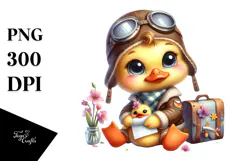 Baby Duck Aviator Suit PNG Product Image 1