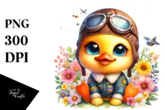 Baby Duck Aviator Suit PNG Product Image 1