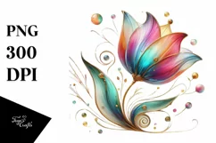 Watercolor Luxury Flower Splash Clipart Product Image 1