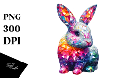 Colorful Bunny Diamonds PNG Product Image 1