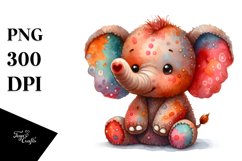 Colorful Plush Elephant | Clipart Product Image 3