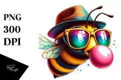 Colorful Baby Hummingbird Bee Portrait | Sublimation | Product Image 3