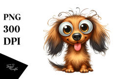 Cute Cartoon Dachshund PNG Product Image 1