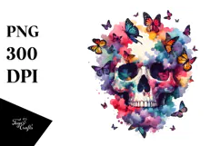Skull Painting, Transparent PNG Product Image 1