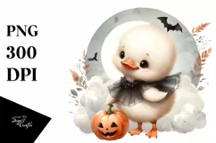 Cute Baby Swan Standing on Cloud, Transparent PNG Product Image 3