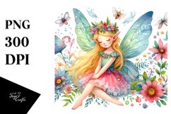 Colorful Small Cute Fairy | Sublimation Clipart Product Image 3
