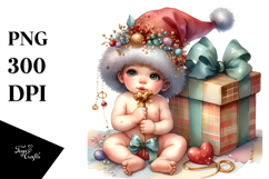 Digital Adorned Baby Gift PNG Product Image 1
