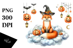 Fox Dressed for Halloween, High-Res PNG Product Image 1