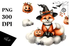 Fox Dressed for Halloween, High-Res PNG Product Image 1