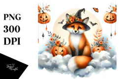 Fox in Halloween Costume, Transparent PNG Product Image 1