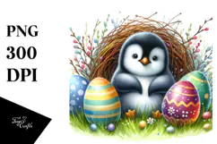 penguin,baby,penguin playing with eggs,transparent Product Image 1