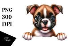 Enthusiastic Boxer Baby | Clipart Product Image 1