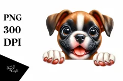 Cute Funny Baby Boxer | Sublimation Clipart Product Image 1