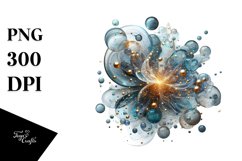 Shiny Cosmos Golden | Sublimation Clipart Product Image 3