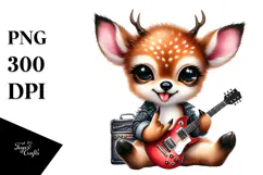 Energic Baby Deer PNG Product Image 1