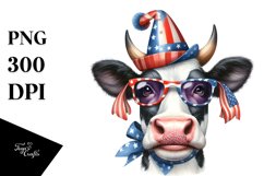 Enthusiastic Cow Portrait | Clipart Product Image 3