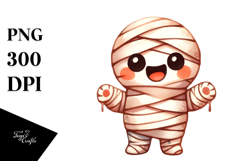 Mummy Illustration, Watercolor PNG Product Image 1