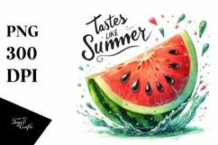 Juicy Watermelon Piece, Transparent PNG Product Image 1