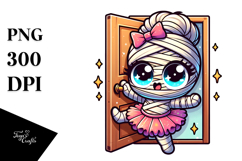 Adorable Mummy with Cape PNG Product Image 1