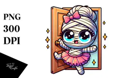 Adorable Mummy with Cape PNG Product Image 1