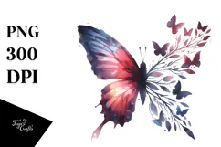 Colorful Bird made of Butterfly Silhouettes Product Image 1