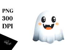 Funny Halloween Ghost PNG Product Image 1