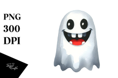 Funny Halloween Ghost PNG Product Image 1