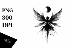 Gothic Fairy Clipart, Transparent PNG Product Image 3