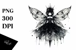 Gothic Fairy Clipart, Transparent PNG Product Image 3