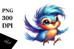 Cute Baby Bird with Stylish Sunglasses, High-Res PNG Product Image 1
