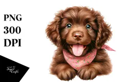 Watercolor Chesapeake Bay Retriever PNG Product Image 1