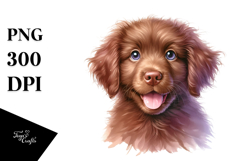 Watercolor Chesapeake Bay Retriever PNG Product Image 1