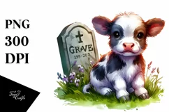 Cute Vibrant Baby Cow | Simple Clipart Product Image 3