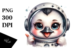 Cute Baby Swan Watercolor PNG Product Image 1