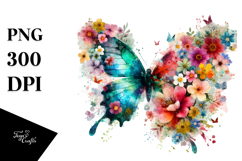 Grunge Butterfly Painting, Transparent PNG Product Image 1