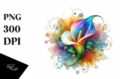 Watercolor Luxury Flower Splash Clipart Product Image 3