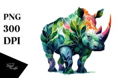 Vibrant Rhino PNG Product Image 1