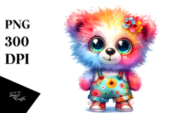 Layered Cute Baby Bear Dressed for Summer Product Image 1