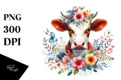 Colorful Cow in Floral Product Image 3
