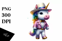 Colorful Baby Unicorn with Nightclub Two-Step Dancer's Product Image 1