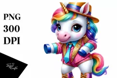 Colorful Baby Unicorn with Nightclub Two-Step Dancer's Product Image 3