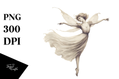 Vintage Dancing Fairy, High-Res PNG Product Image 1