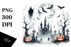 Eerie Echoes Halloween Clipart Product Image 1