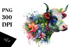 Vibrant Cow PNG Product Image 1