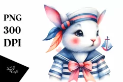 Colorful Watercolor Whimsical Rabbit Clipart Product Image 3